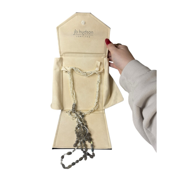 John Hardy Legends Naga Lariat Necklace with Blue Sapphire - Picture 7 of 8